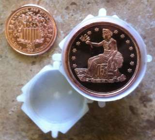 20 1oz. TRADE DOLLAR SEATED LIBERTY .999 Copper Bullion Rounds Coins 