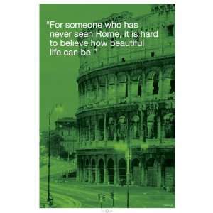  Buildings Posters Rome   City Quote   35.7x23.8 inches 