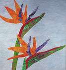 BIRD OF PARADISE Flower~ Batik Applique Quilt Pattern  