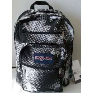   : JanSport Big Student Backpack   Black White Fade: Sports & Outdoors