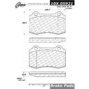   104.05921 104 Series Semi Metallic Standard Brake Pad Automotive
