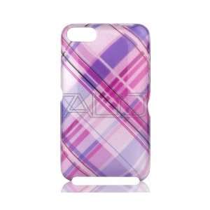 com PINK PURPLE CROSS PLAID CHECKER SNAP ON HARD SKIN FACEPLATE COVER 