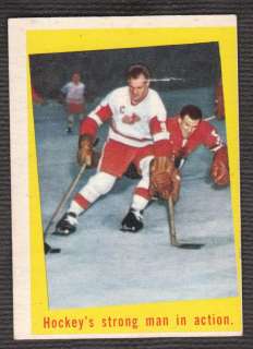 Gordie Howe 1959 60 Topps Hockeys Strong Man in Action # 48  