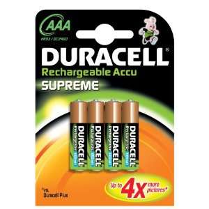  DURACELL AAA RECHARGEABLE BATTERIES: Health & Personal 