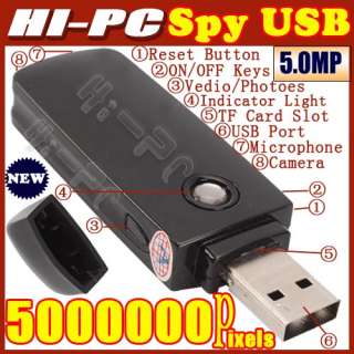 8GB NEW Mini HD Spy USB U Disk Camera Cam DVR DV Video Recorder 