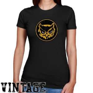  NCAA Kennesaw State Owls Ladies Black Distressed Logo 