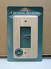 Creative Accents Unfinished Ash Single Rocker Switch Plate Wall Plate 