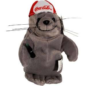  Coke Seal in Red Baseball Cap Bean Bag Plush #0107 Toys 