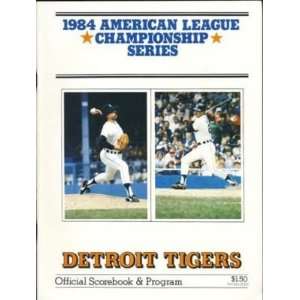  1984 Detroit Tigers American League Champion Program 