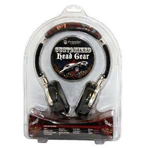  Premier Customized Head Gear Black   True Ryda Headphones: Electronics