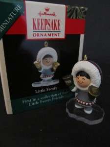 Hallmark 1990 Little Frosty Friends Christmas Ornament MIB  
