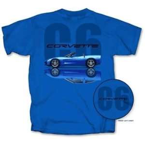 C6 Blue Corvette Coupe And Convertible Tee Shirt Xxlarge 133:  