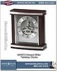   673 Howard Miller contemporary Tabletop or desktop Clock glass crystal
