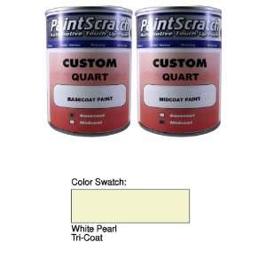  Can of White Pearl Tri Coat Touch Up Paint for 2001 Audi A8 (color 