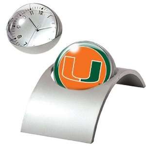  Miami Hurricanes NCAA Spinning Clock: Home & Kitchen