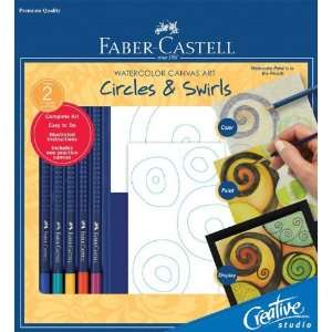 Alvin FC800122 Circles and Swirls Watercolor Canvas Art Kit  