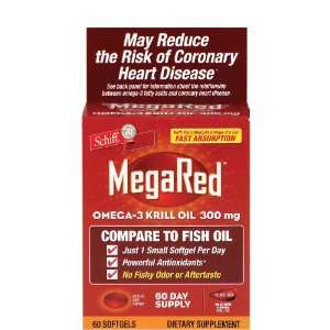  Schiff Antioxidants MegaRed Omega 3 Krill Oil 300 mg 60 