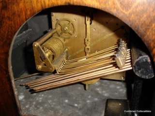 Magnificent Enfield Art Deco Oak Mantle Clock   Musical Chimes  