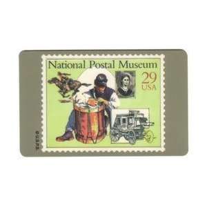   Smithsonian National Postal Stamp Museum Drum, Pony Express, Carriage