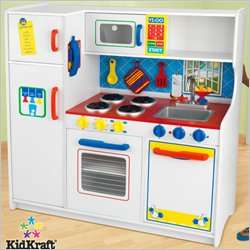 KidKraft Deluxe Lets Cook Kids Play Kitchen 706943531396  