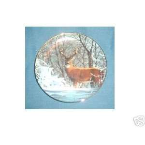  Danbury Mint Winter Whitetail Collector Plate Everything 
