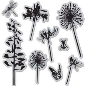  Dandelions   Cling Rubber Stamps Arts, Crafts & Sewing