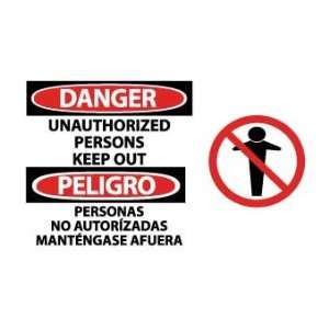  SIGNS DANGER UNAUTHORIZED PERSONS PELIGRO PERS