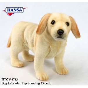  Yellow Lab Puppy Standing Plush Toy 14 L: Toys & Games