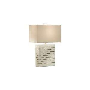  Nova Rift Reclining Table Lamp in White: Home Improvement