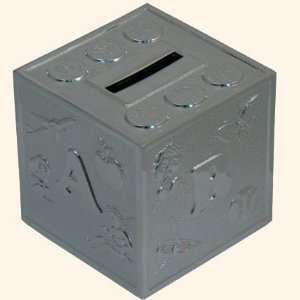    Lionite Mele Silver Plated Alphabet Money Box