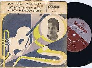 BRIAN HYLAND Dont Dilly Dally Sally Danish 45PS 1960  