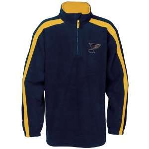   Navy Blue Game Stopper 1/4 Zip Fleece Sweatshirt