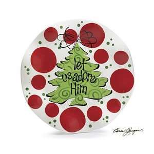 ADORE HIM MESSAGE PLATE SET OF 4 