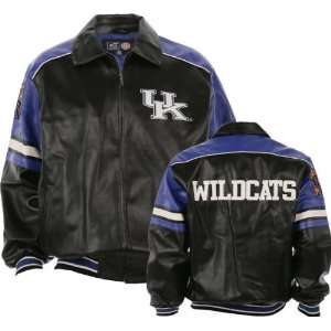  Kentucky Wildcats Faux Leather Jacket: Sports & Outdoors