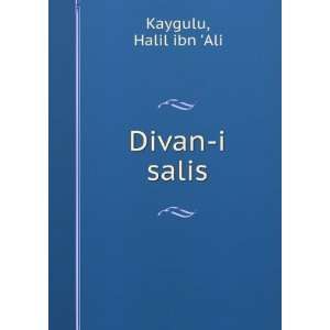 Divan i salis Halil ibn Ali Kaygulu  Books