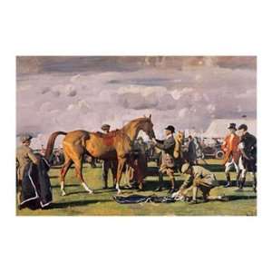 Red Prince Mare by Sir Alfred J. Munnings 34x24  Kitchen 