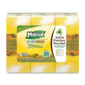  Marcal Small Steps 100% Recycled White Facial Tissue in 