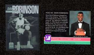   Hologram Premier Edition  David Robinson Limited Edition Spurs  
