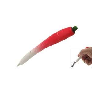   Red Carrot Style Ballpoint Writing Pen w. Black Oil: Office Products