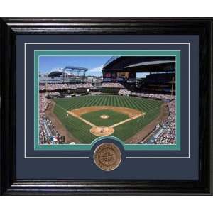 Safeco Field Framed with Bronze Coin 