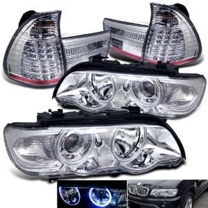   BMW X5 E53 Projector Head + LED Tail Lights Brand New Set Replacement