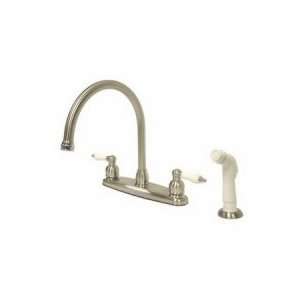   Goose Neck Centerset Kitchen Faucet With Spray EB727: Home Improvement