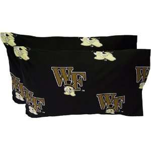  Wake Forest Demon Deacons Printed Pillow Case   (Set of 2 