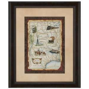  Midwest States Map Framed Art: Kitchen & Dining