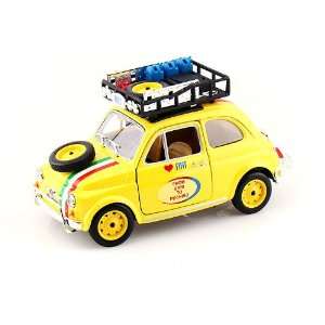  Fiat 500 From Bari to Pechino 1/24 Yellow Toys & Games