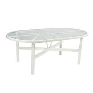  Woodard Elite Oval Outdoor Dining Table: Home & Kitchen