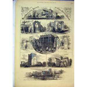  1872 Christchurch Abbey Porchester Castle Bargate