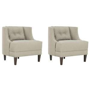 : Elise Designer Style Contemporary Barrel Back Fabric Accent Chair 