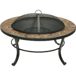   34 inch Portable Outdoor Wood Burning Fire Pit Patio, Lawn & Garden