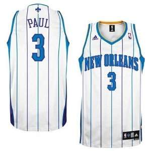 Chris Paul #3 New Orleans Hornets Swingman NBA Jersey White Pinstripe 